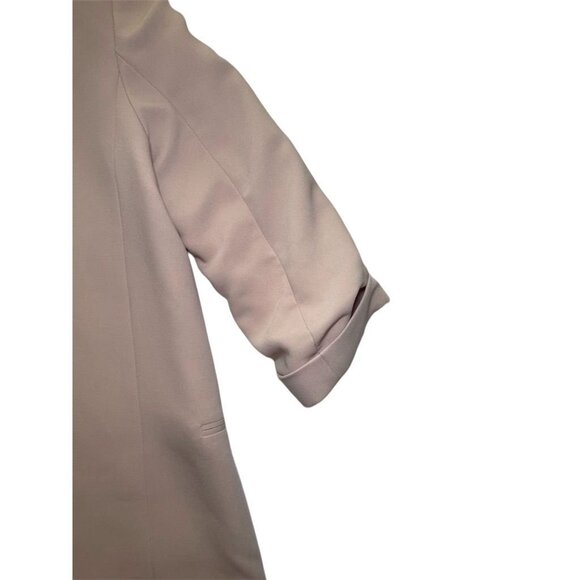 Zara Women's Beige Blazer Medium Tailored Mid-Length Jacket - Picture 14 of 16